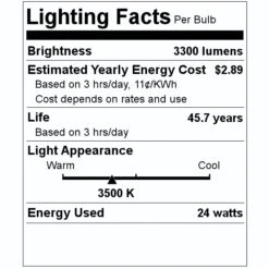 Philips LED Light Bulb (467134) -Philips 467134 Lighting Facts Labelmd