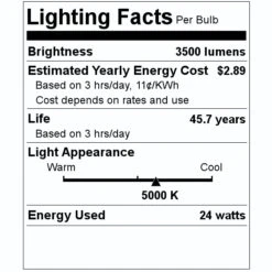 Philips LED Light Bulb (467159) -Philips 467159 Lighting Facts Labelmd