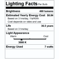 Philips LED Reflector Flood Retrofit (470179) -Philips 470179 Lighting Facts Labelmd