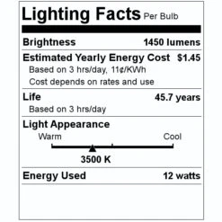 Philips LED Light Bulb (476127) -Philips 476127 Lighting Facts Labelmd