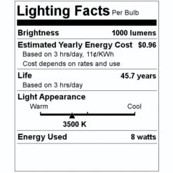 Philips LED Light Bulb (476424) -Philips 476424 Lighting Facts Labelmd