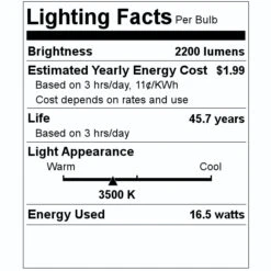 Philips LED Light Bulb (532903) 5 Philips LED Light Bulb (532903) -Philips 532903 Lighting Facts Labelmd