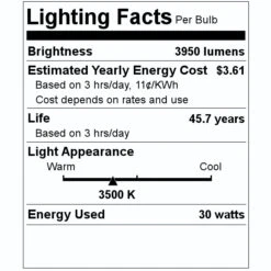 Philips LED Light Bulb (533018) 5 Philips LED Light Bulb (533018) -Philips 533018 Lighting Facts Labelmd