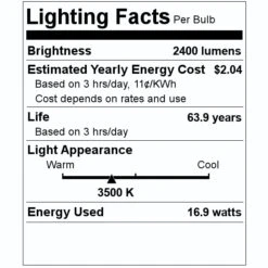 Philips LED Light Bulb (561720) 5 Philips LED Light Bulb (561720) -Philips 561720 Lighting Facts Labelmd