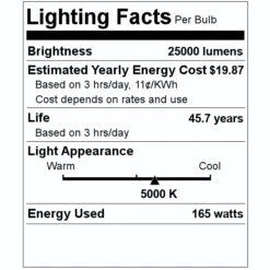 Philips LED Light Bulb (563998) -Philips 563998 Lighting Facts Labelmd
